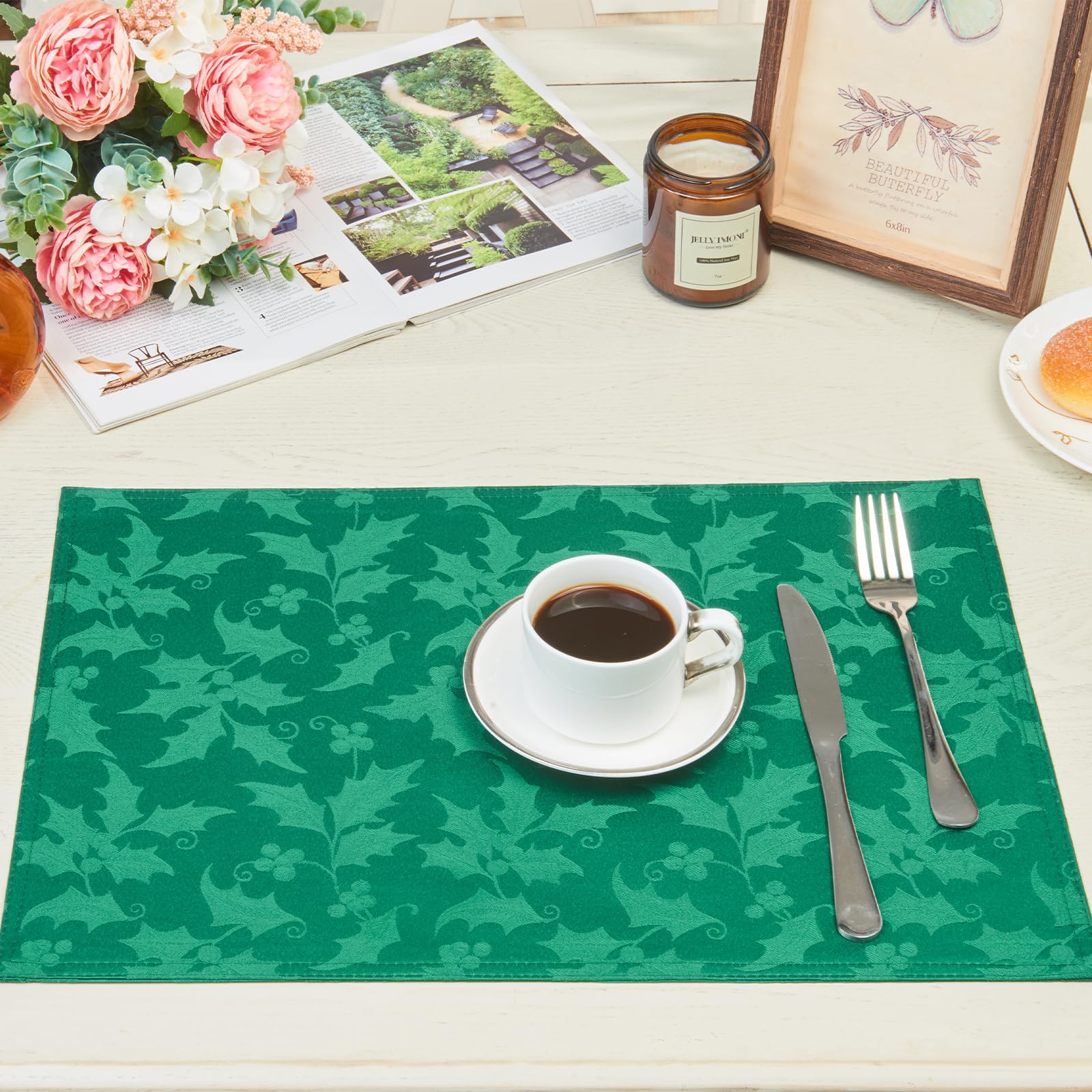 HomeJoy washable placemats are easy to care for with machine wash