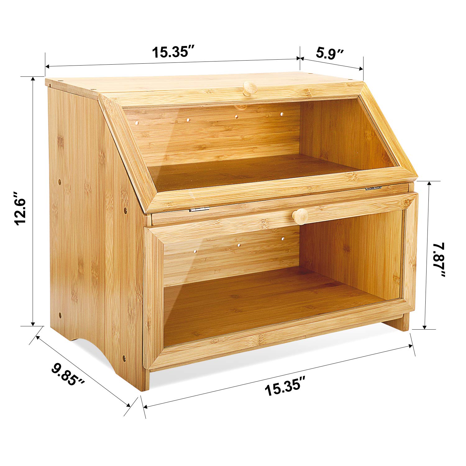 HOMEKOKO bread box easy assembly with included screwdriver.