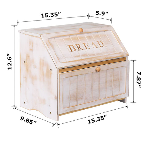 HOMEKOKO high-foot deep-back bread box keeps it away from moisture