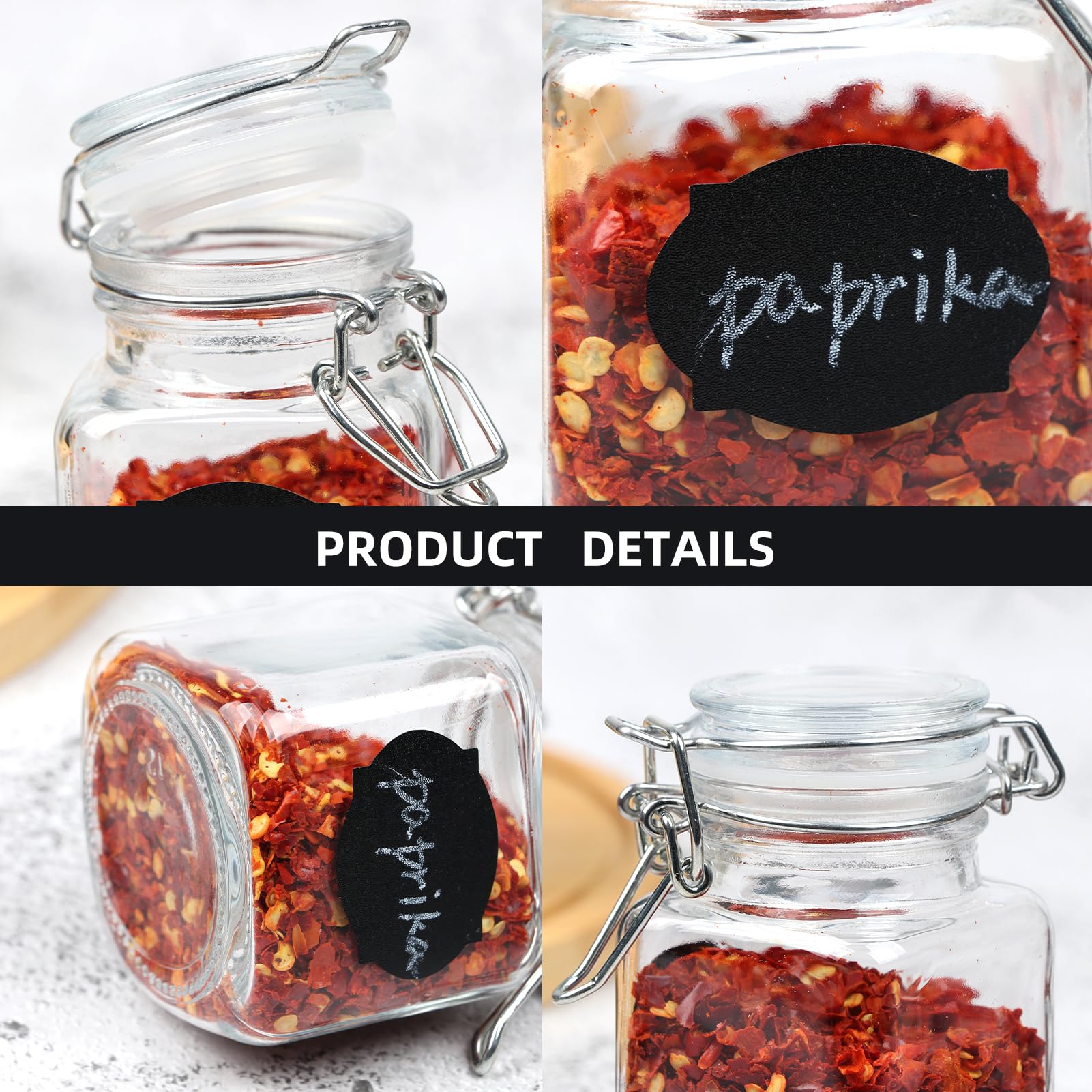 Homelike Style jars are easy to wash and reuse for kitchen storage.