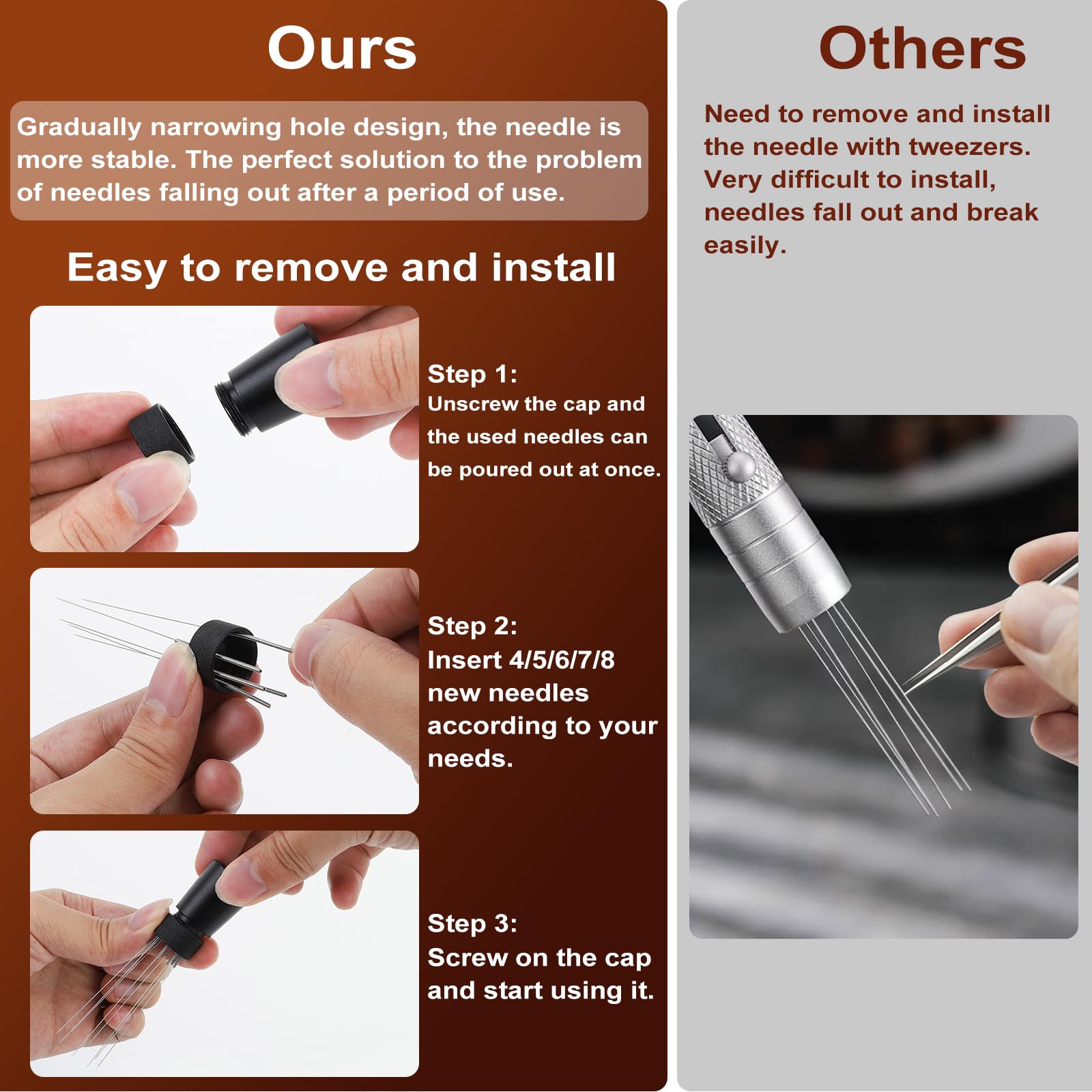 HOMELYLIFE coffee bed distribution tool supports even density
