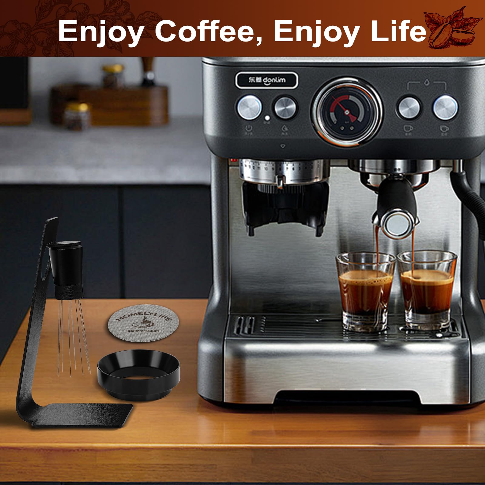 HOMELYLIFE durable espresso tools care and maintenance guidance