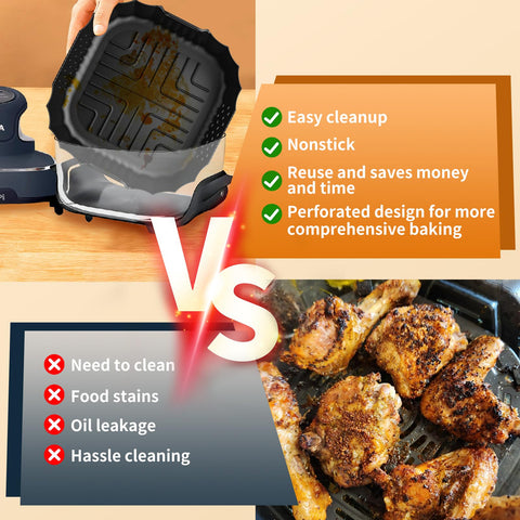 HOMELYLIFE versatile use across microwave, oven, and air fryer