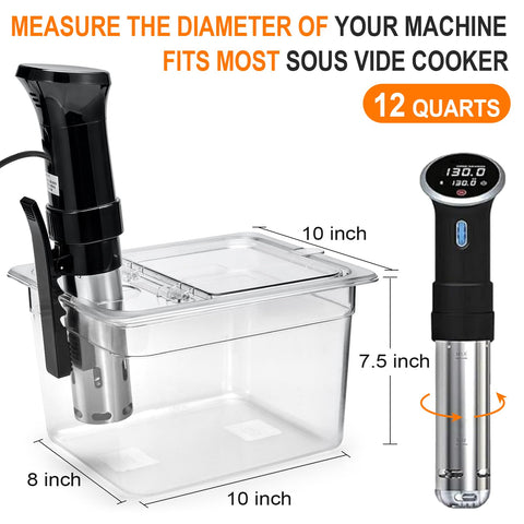 HOMENOTE BPA-free polycarbonate material for safe sous vide use