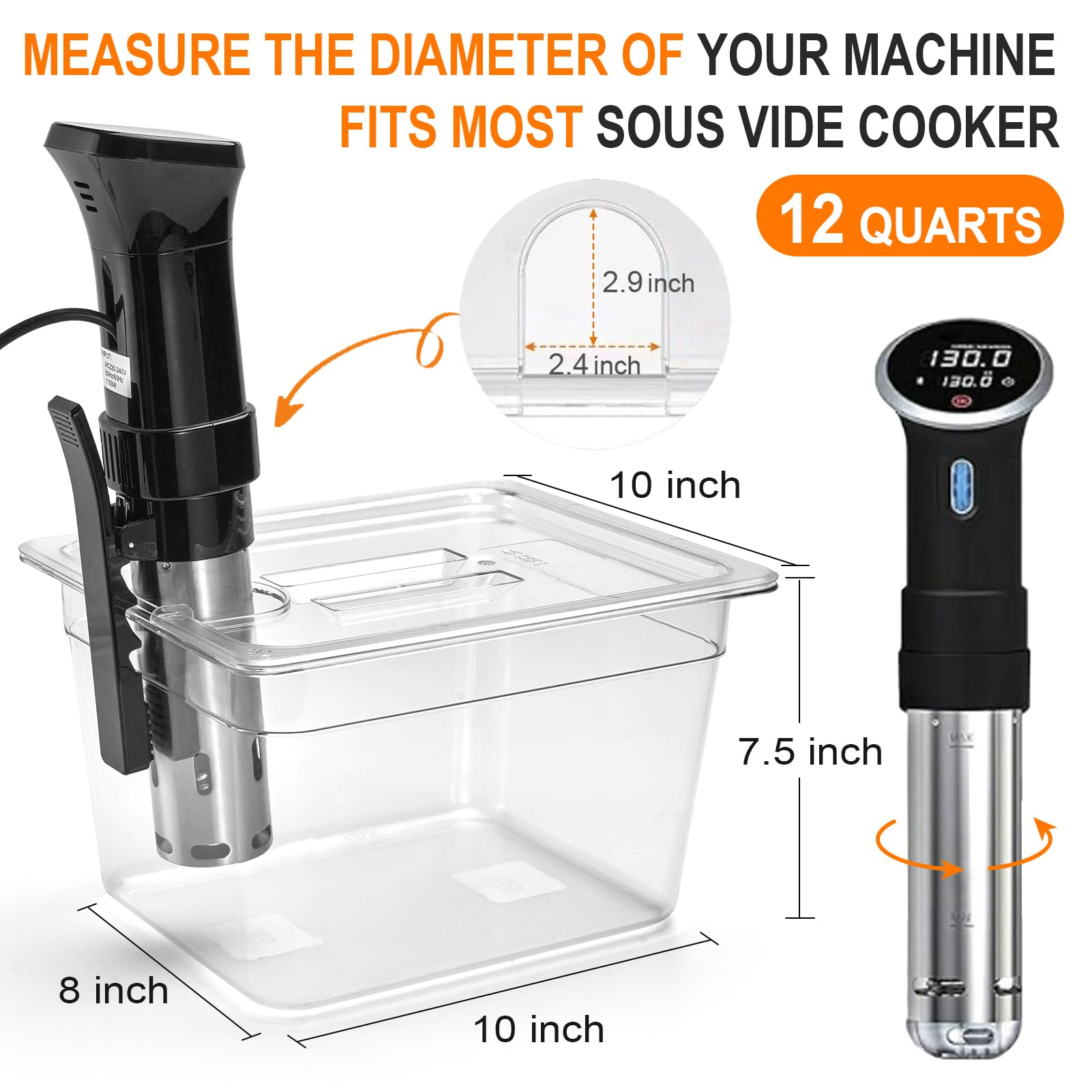Homenote lid with middle-mount pre-cut holes supports steady water flow