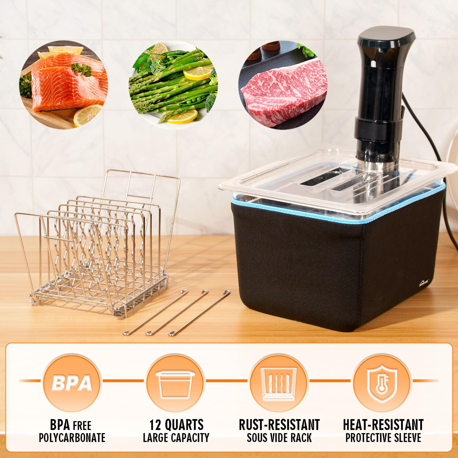 Homenote neoprene sleeve minimizes heat loss for efficient cooking