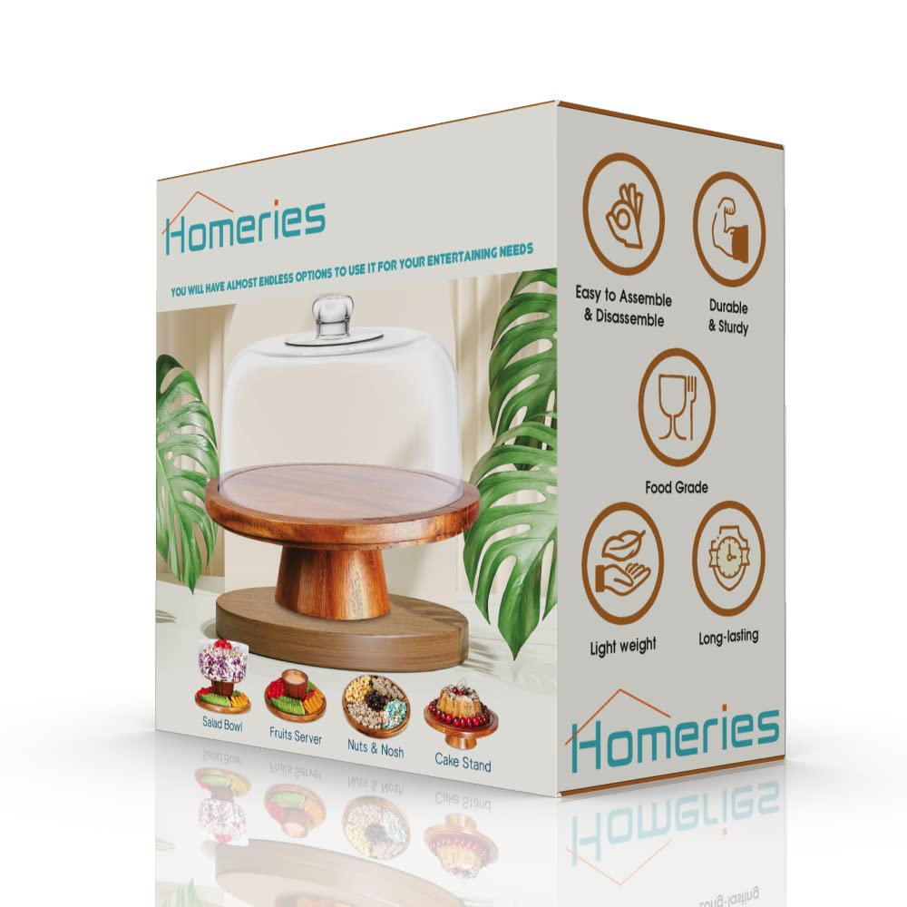 Homeries Acacia Wood Buffet Display invites attention at dessert tables