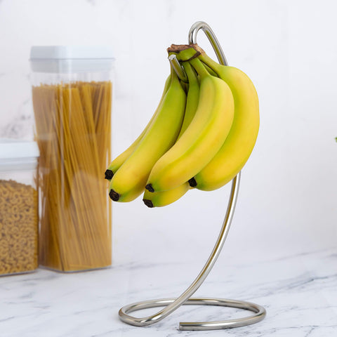 Homeries banana-tree stand side view highlights decorative display and space saving.