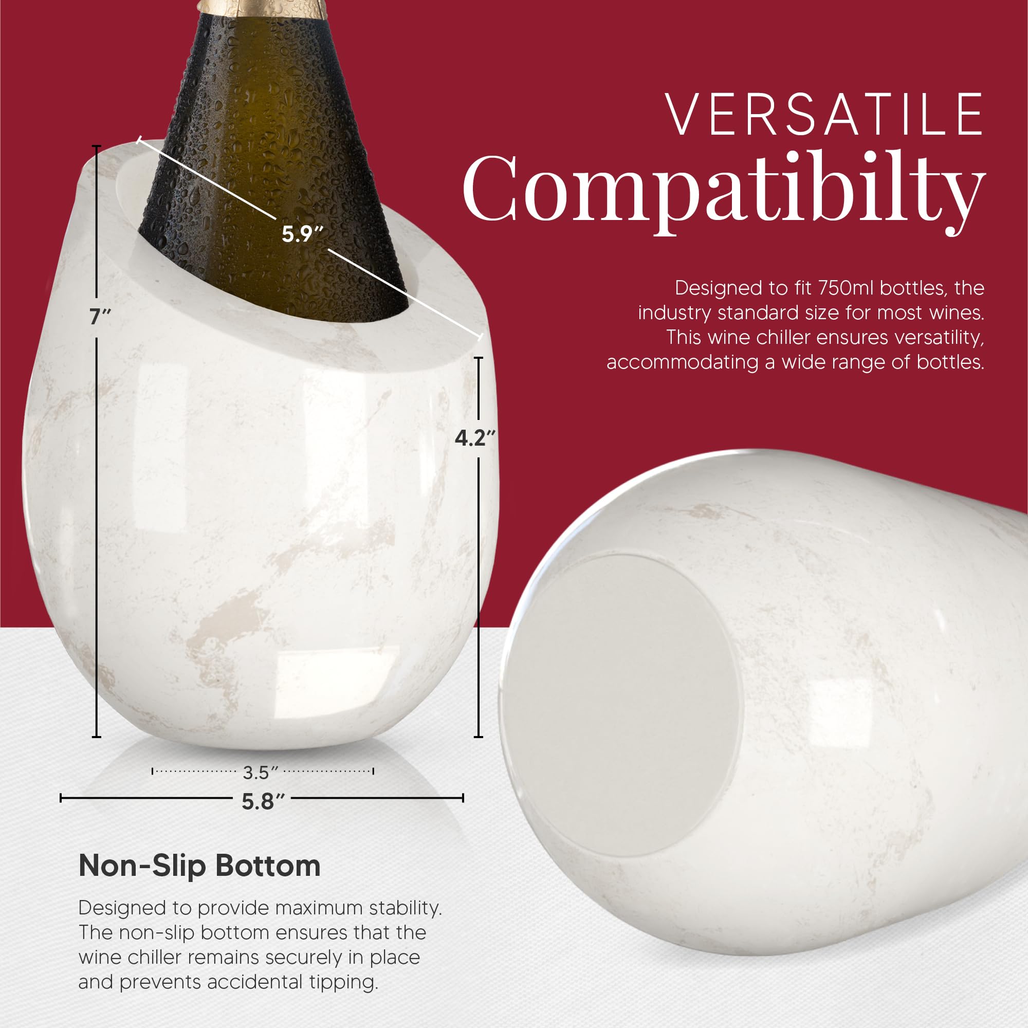 Homeries Marble Wine Chiller Bucket outdoor picnic setting demonstrates portable cooling for beverages.