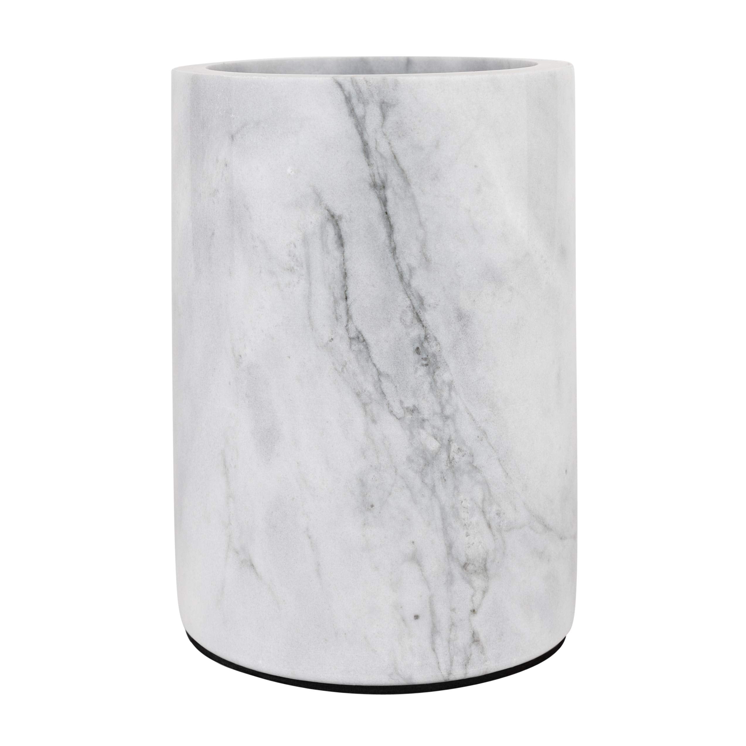 Homeries Marble Wine Chiller Bucket top view adds an elegant centerpiece