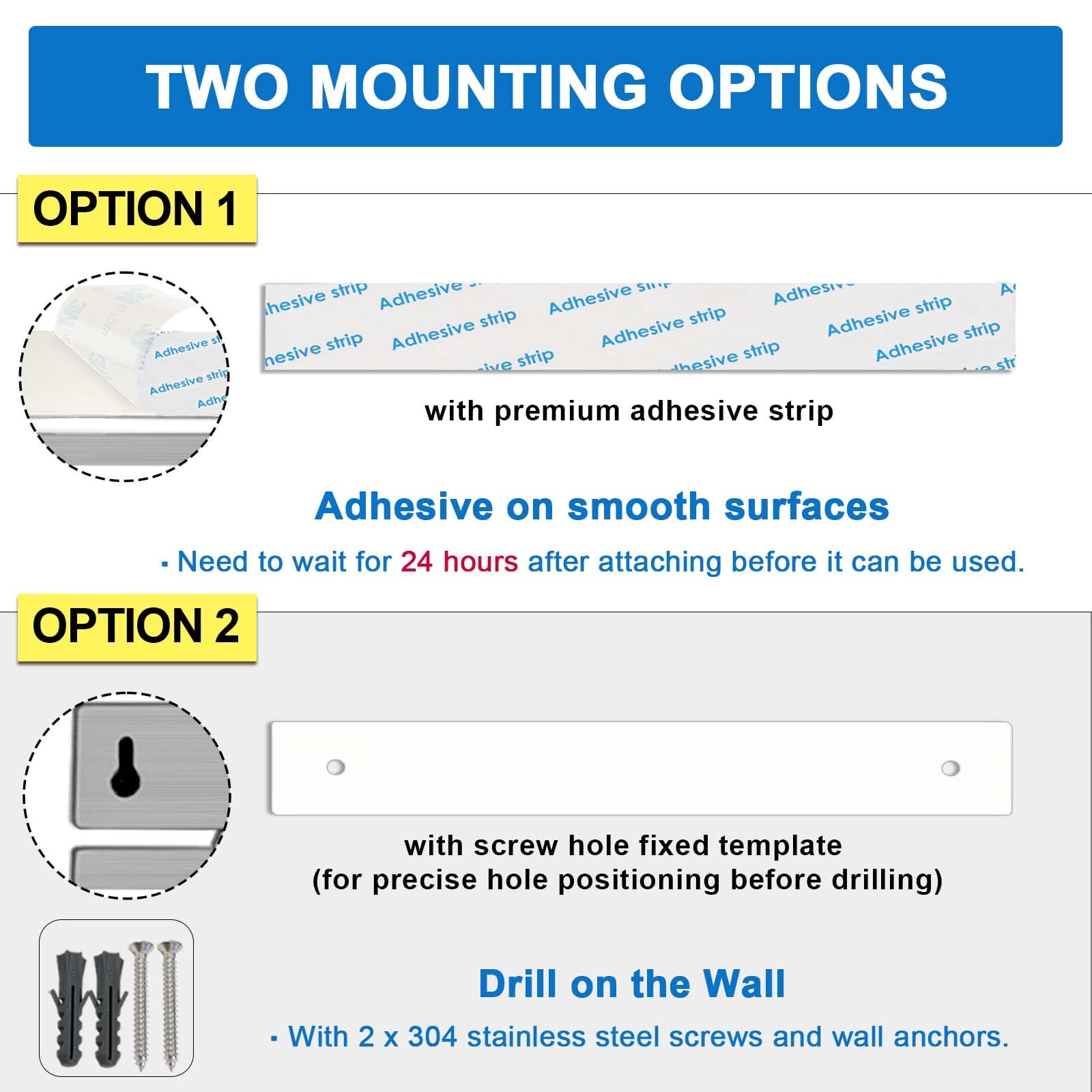 HomeSimplex 6 hooks keep knives and utensils organized and within reach.
