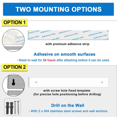 HomeSimplex 6 hooks keep knives and utensils organized and within reach.