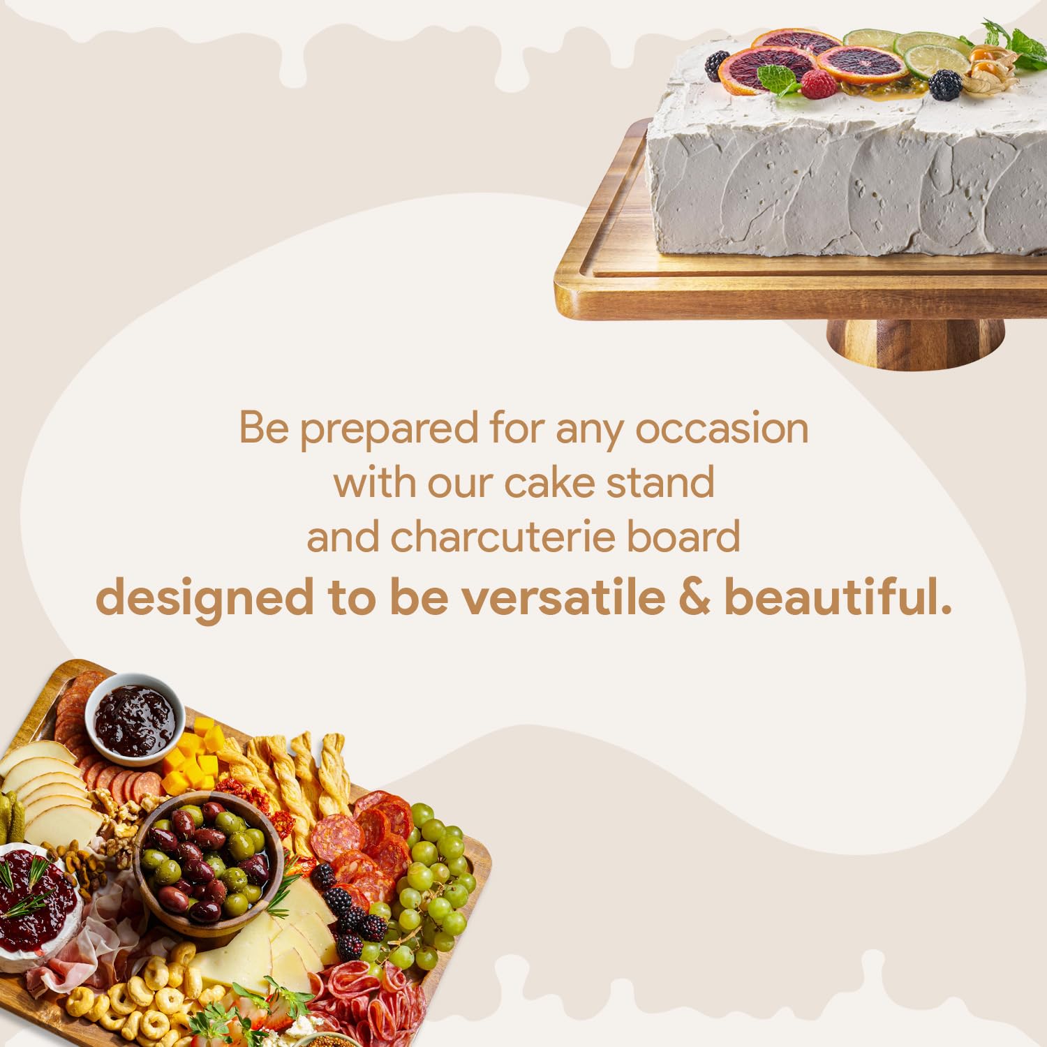Homesphere versatile serving platter doubles as a cheese board.