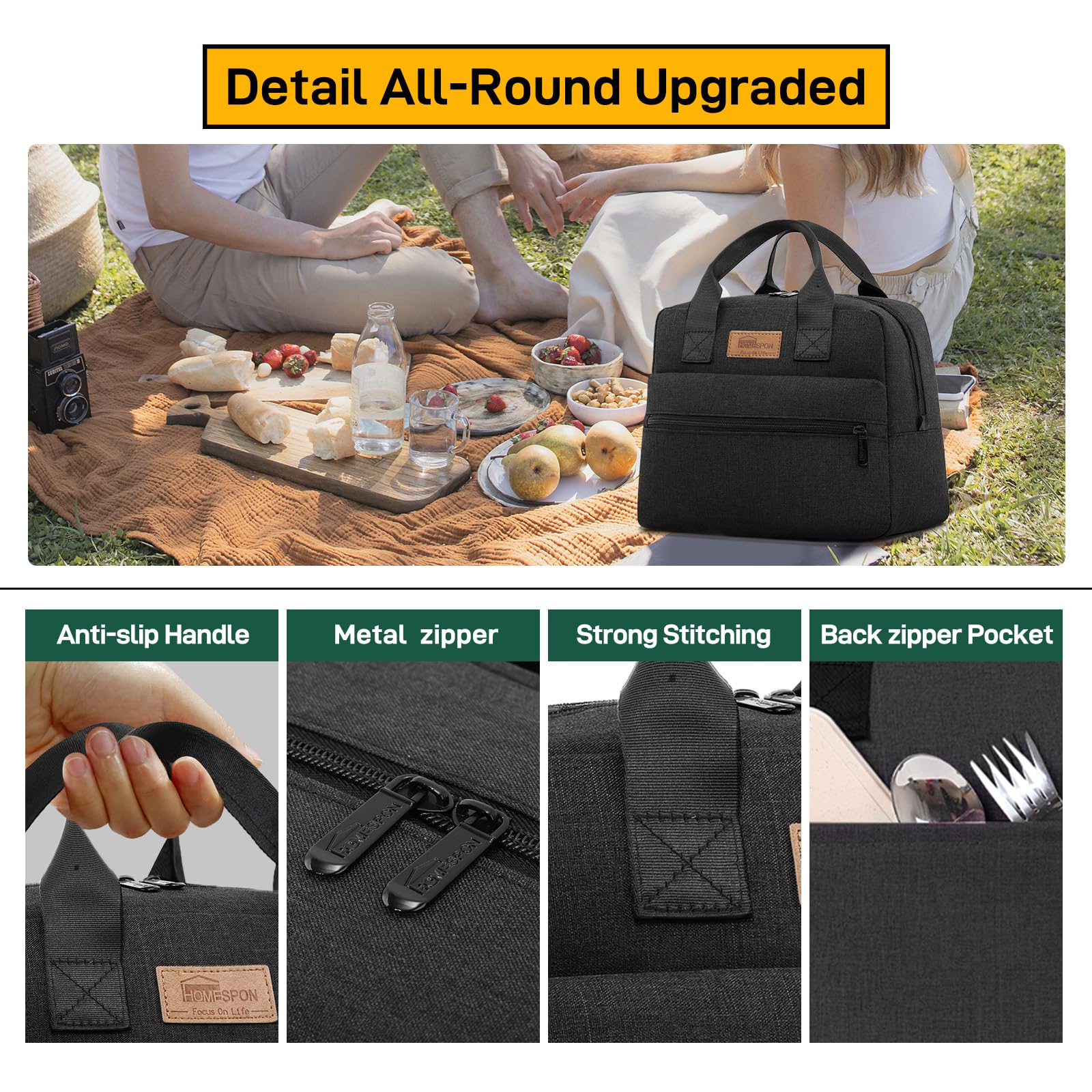 Homespon thermal layer keeps meals at a stable temperature during outings