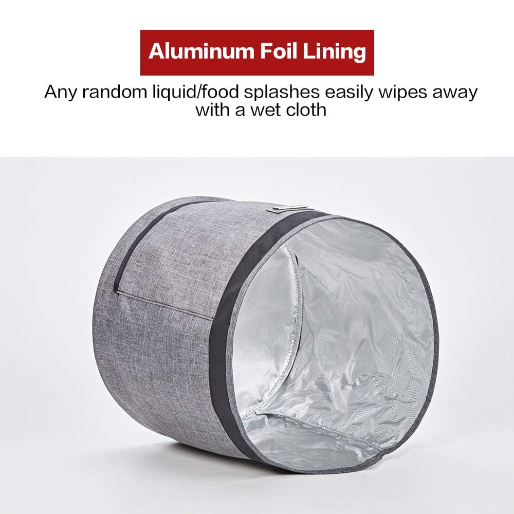 HOMEST insulated cover shields from dust while adding a tidy look to counters.