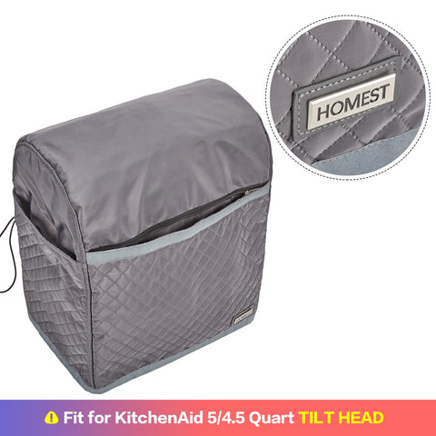 Quilted protection plus secure pockets keeps your mixer ready for use