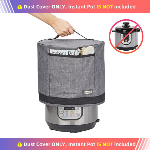 HOMEST dust cover features wipe-clean liner for quick cleanup after cooking spills.