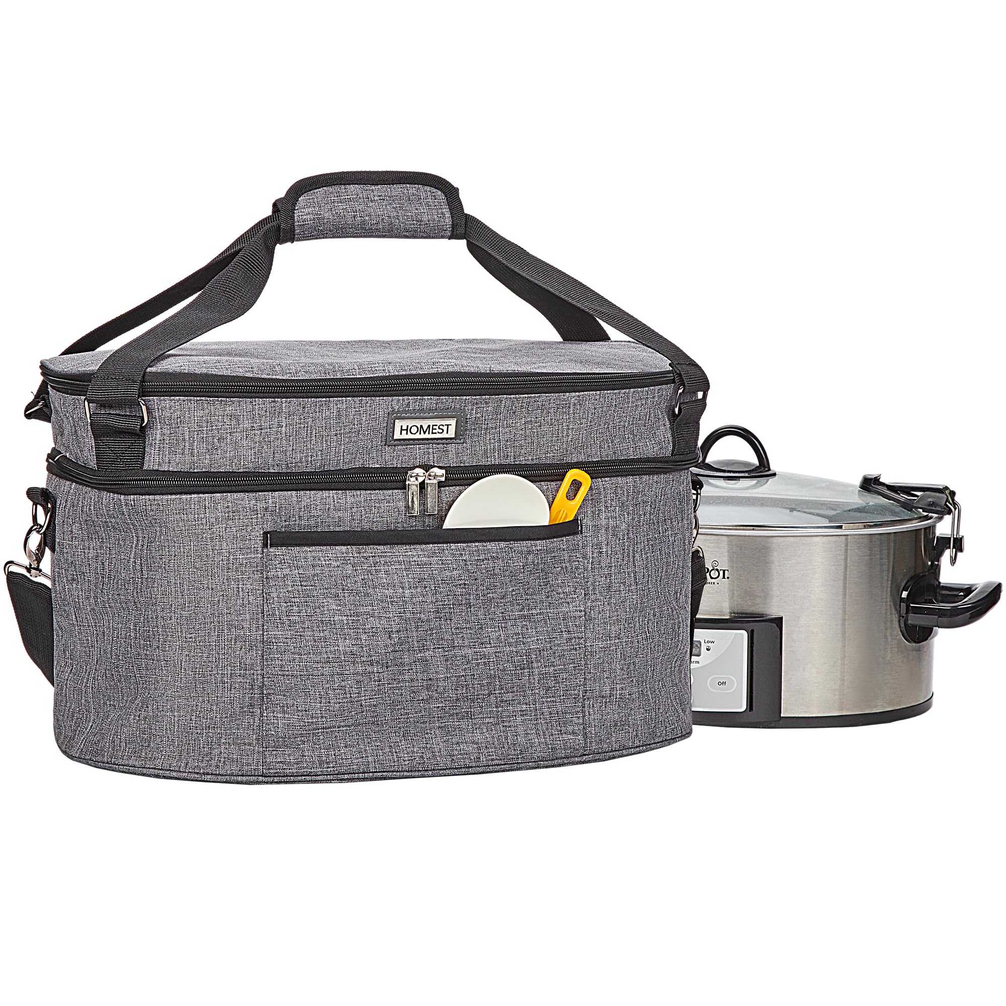 HOMEST slow cooker bag fits 6-8 qt models for portable meals