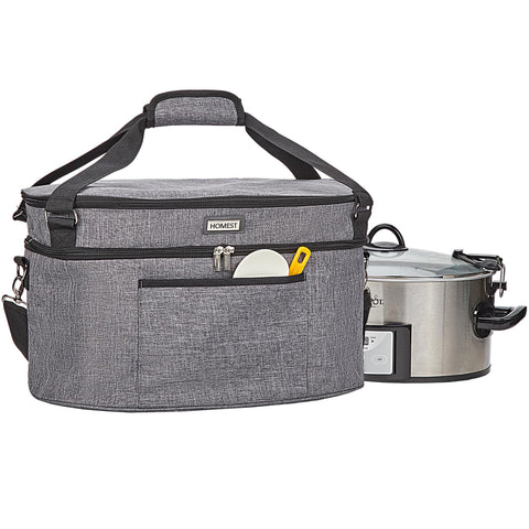 HOMEST slow cooker bag fits 6-8 qt models for portable meals