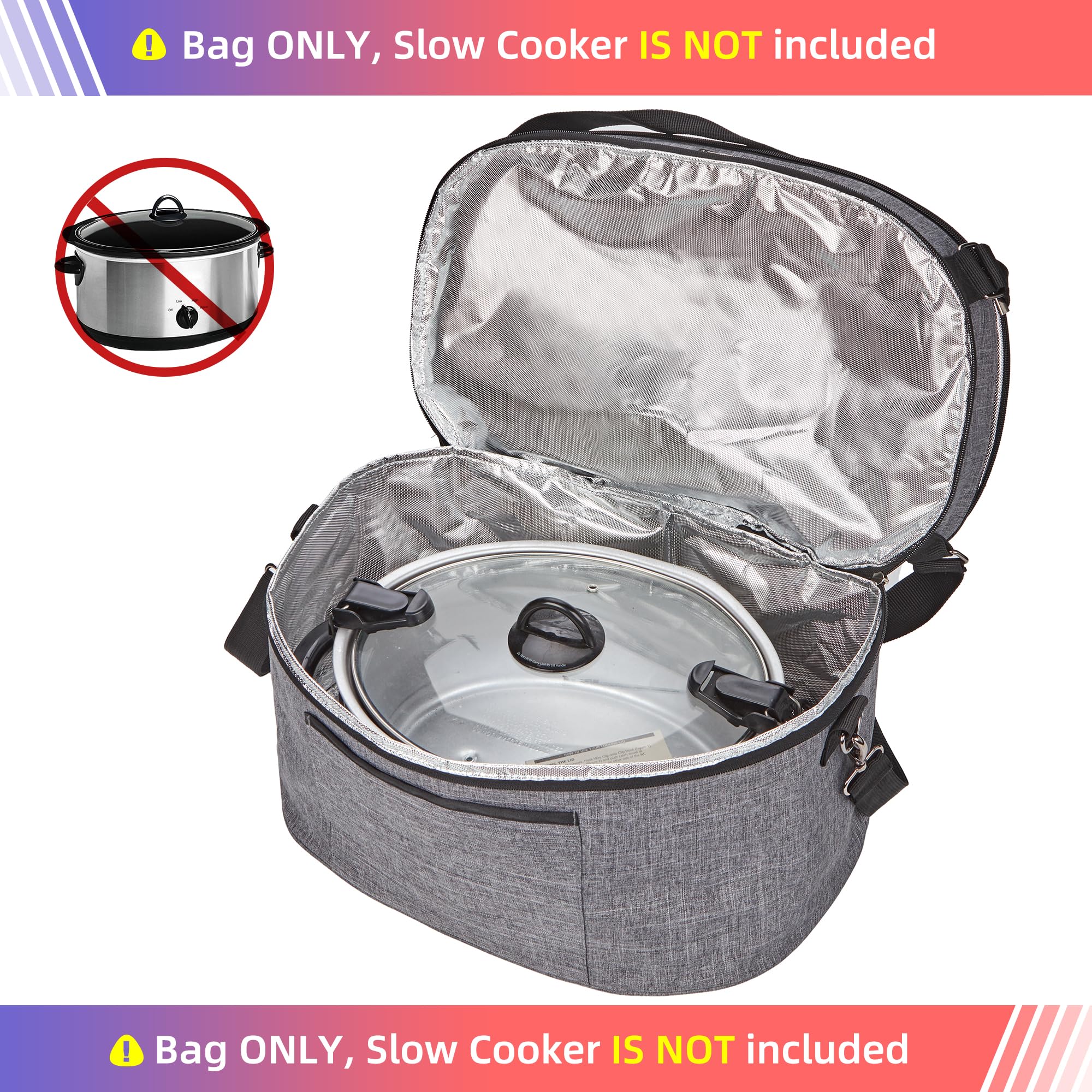 HOMEST insulated liner keeps dishes warm during transport