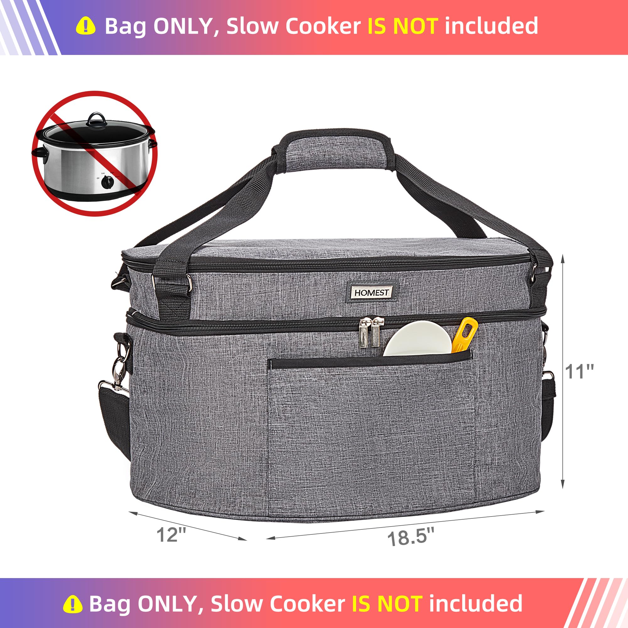 HOMEST padded strap for comfortable carrying during travel