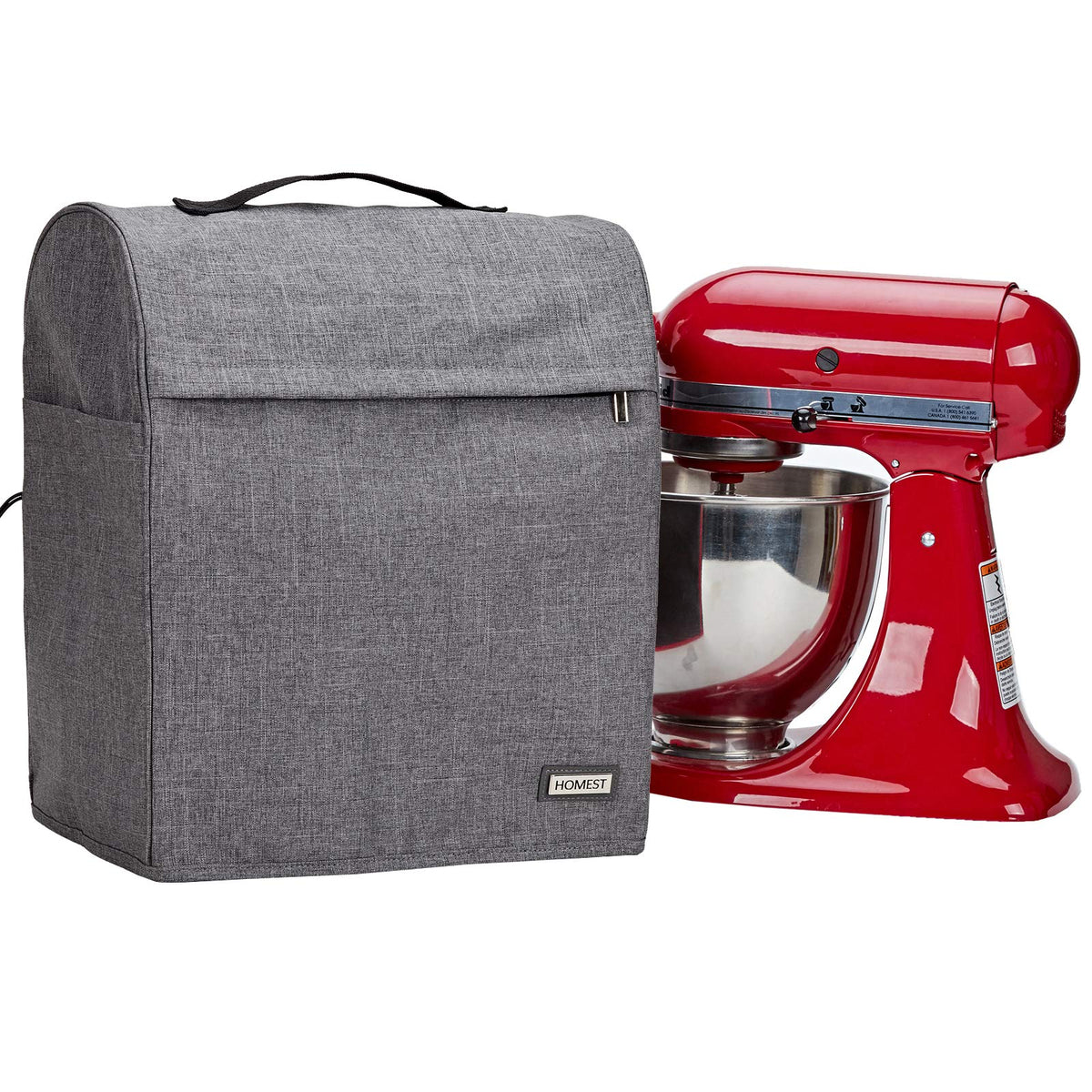 HOMEST dust cover for stand mixer provides protection against dust and scratches.
