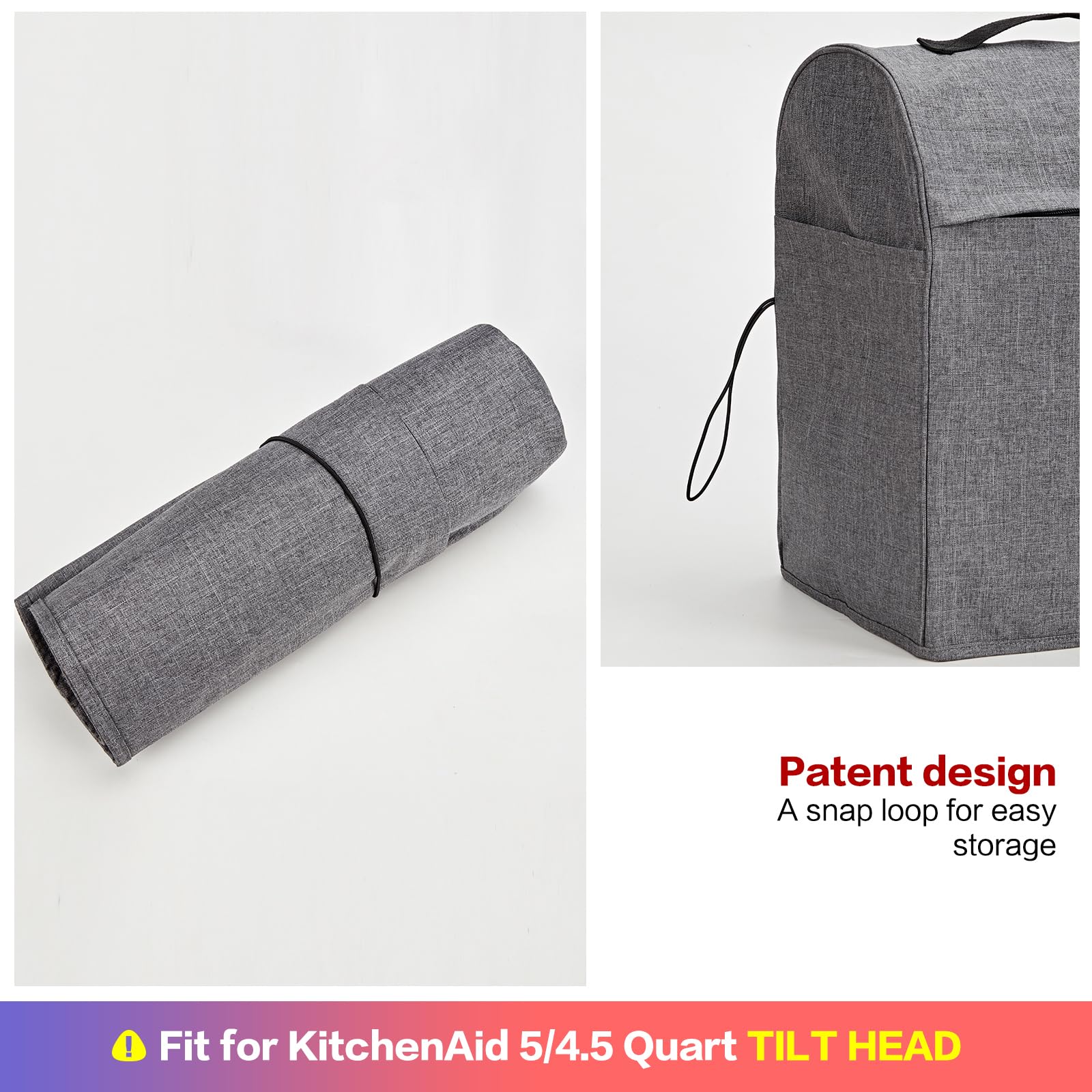 Zippered pockets and Velcro sections help keep items dust-free.