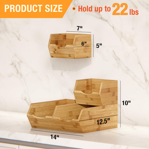 HOMESTEAD Bamboo Bin close-up highlights durable sustainable material