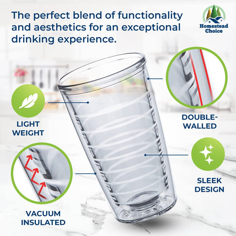 Homestead Choice BPA-free dishwasher-safe tumbler for family use