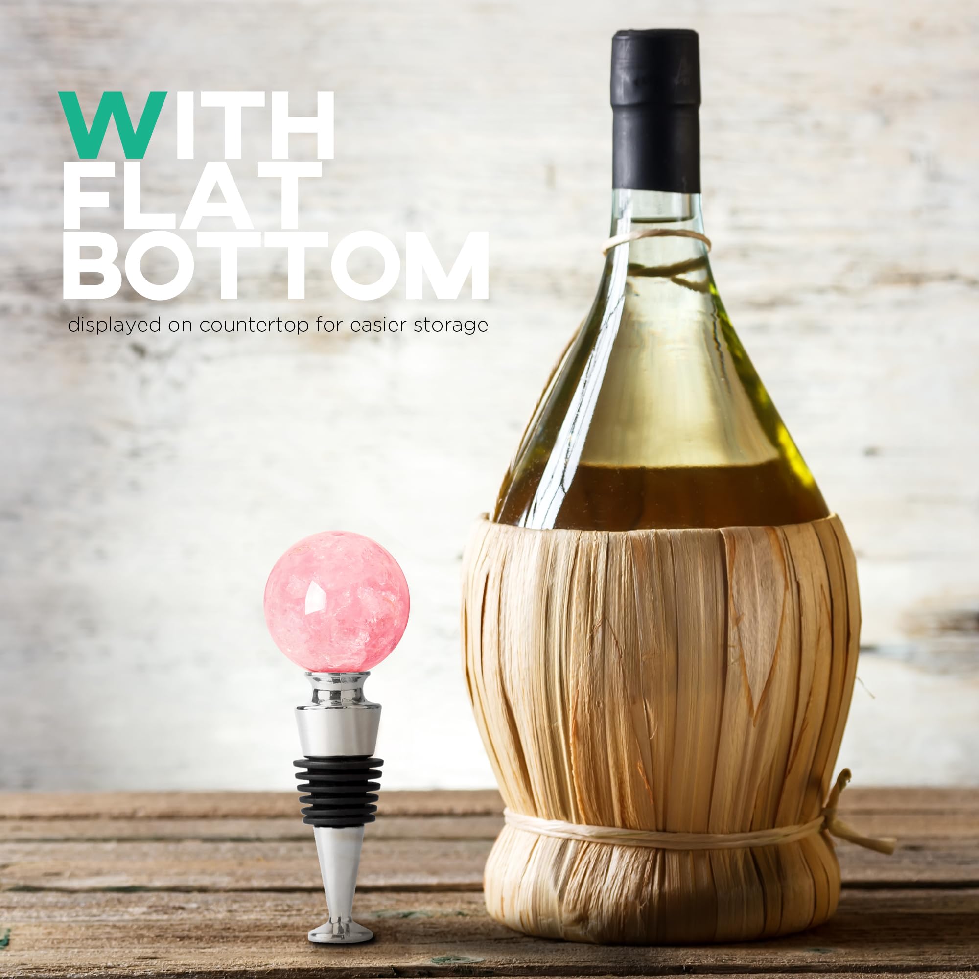 Homestia wine stopper fits all bottle types for versatile use
