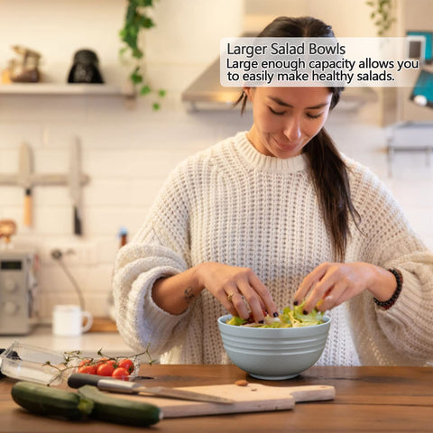 Homestockplus large bowls ideal for cereal, salad, or ramen
