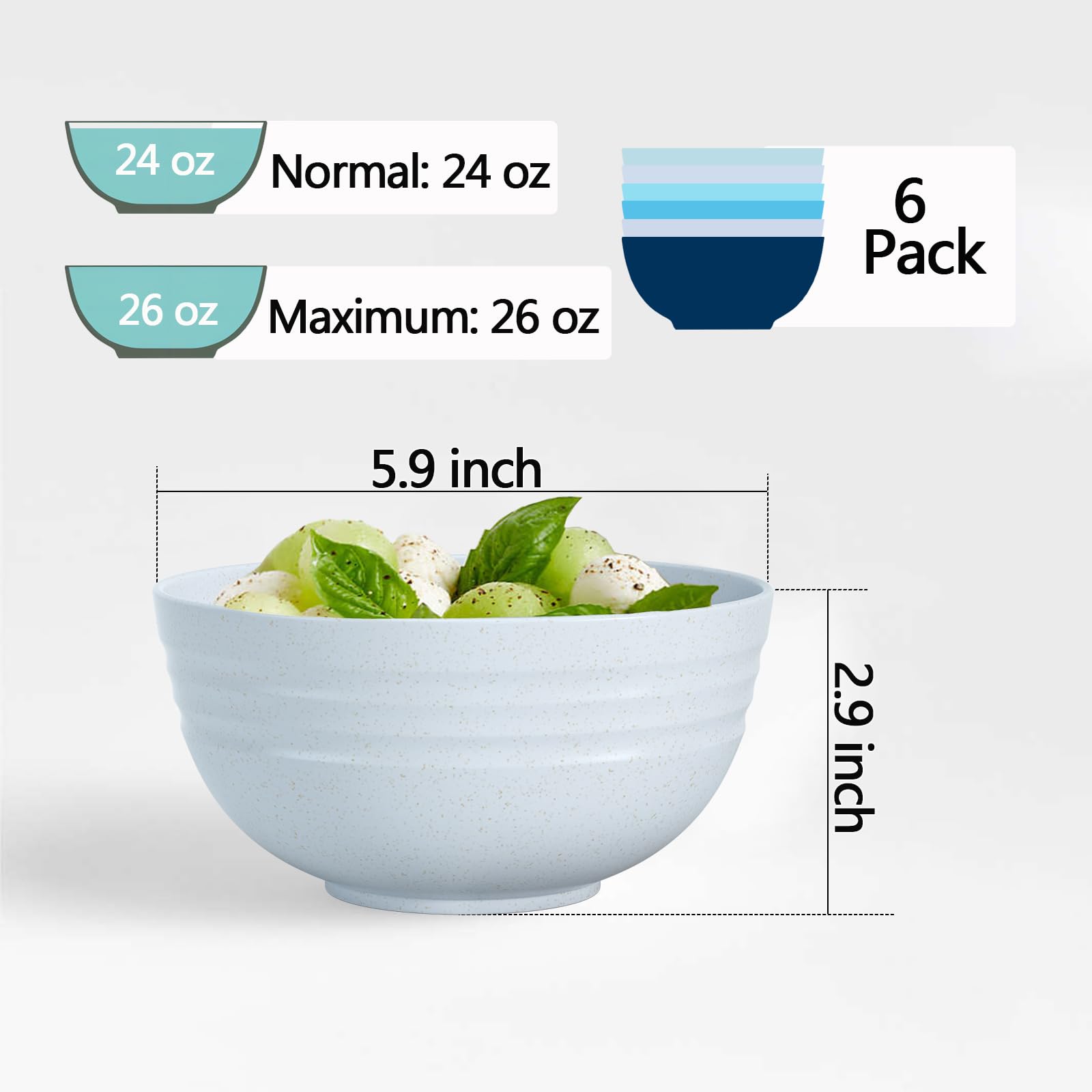 Homestockplus wheat straw fiber bowls highlighting eco-friendly materials for safe family meals