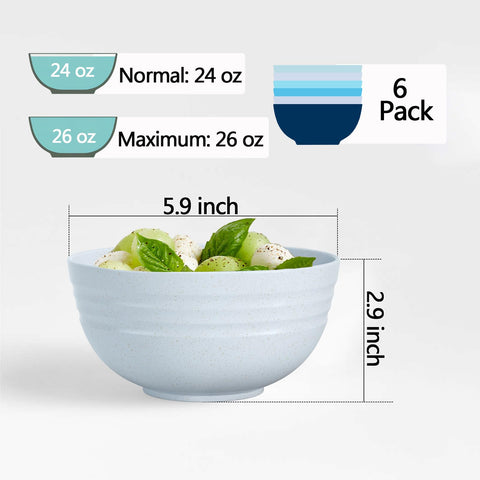 Homestockplus wheat straw fiber bowls highlighting eco-friendly materials for safe family meals