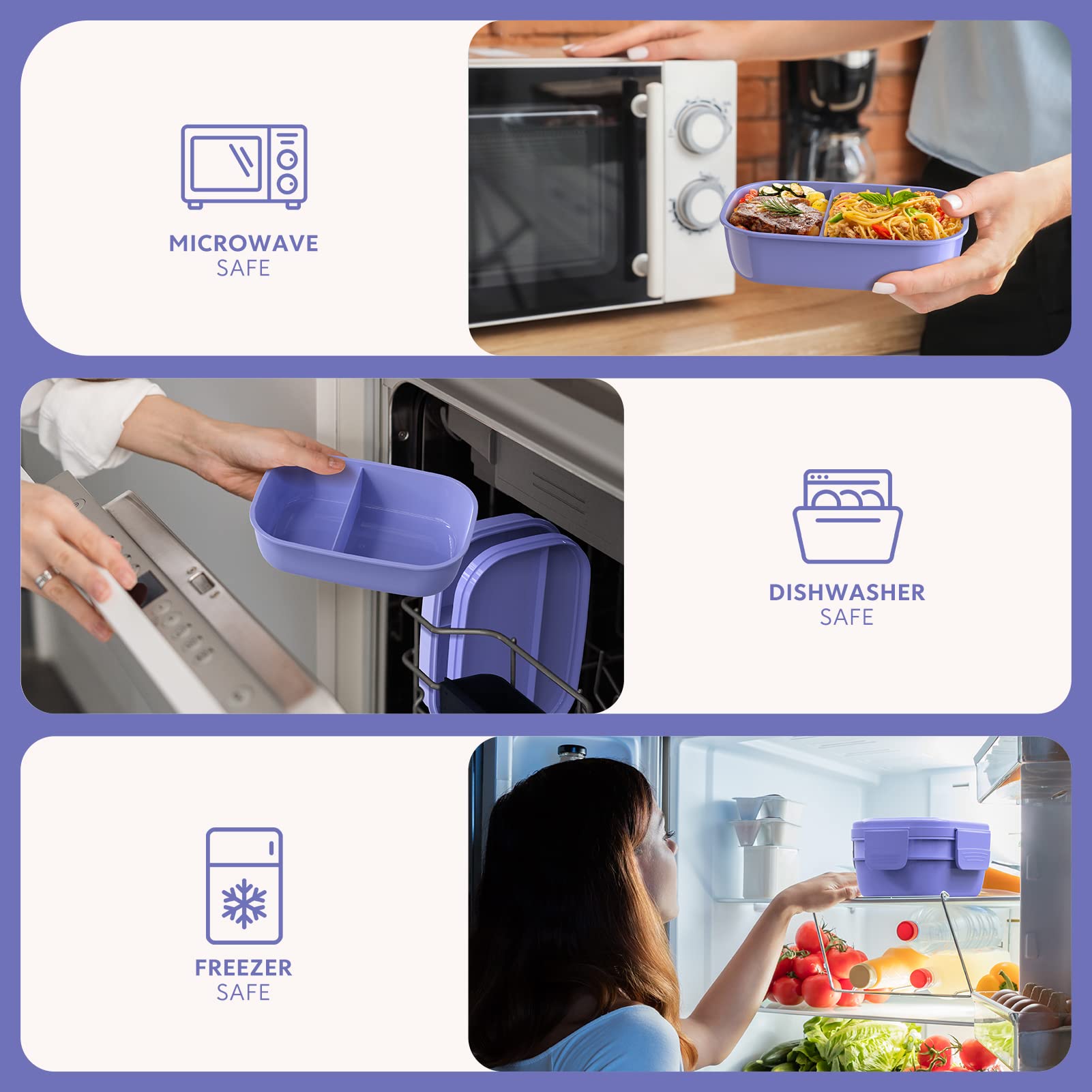 HOMETALL microwave-freezer-dishwasher-safe for quick reheats and easy cleanup.