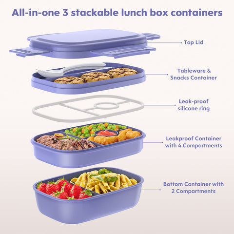 HOMETALL leak-proof design with silicone seal and clips prevents spills.