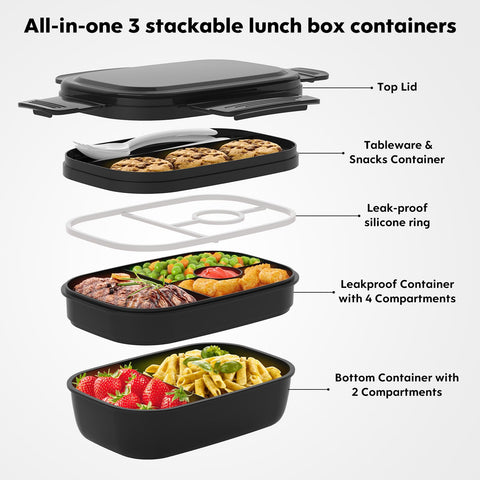 Food-grade BPA-free HOMETALL bento box for safe daily use.