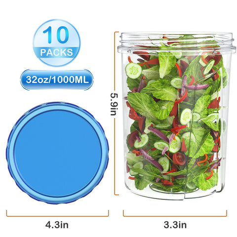 HOMETALL blue twist-top lid closes securely to prevent leaks.