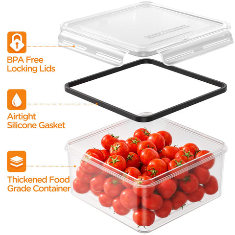 HOMETALL microwave, freezer, and dishwasher-safe containers for easy meal prep