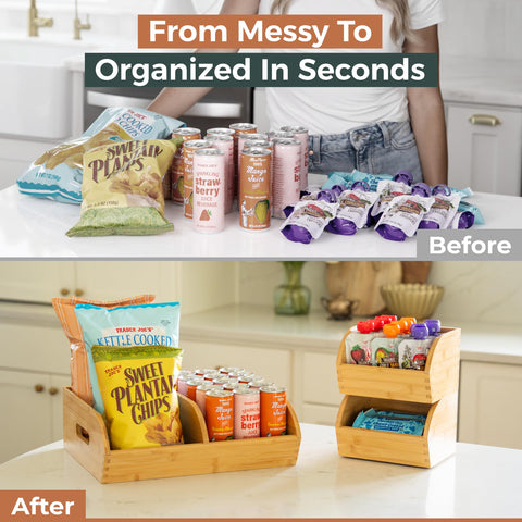 Homeware Express kitchen-pantry-holder keeps everyday essentials neatly grouped.