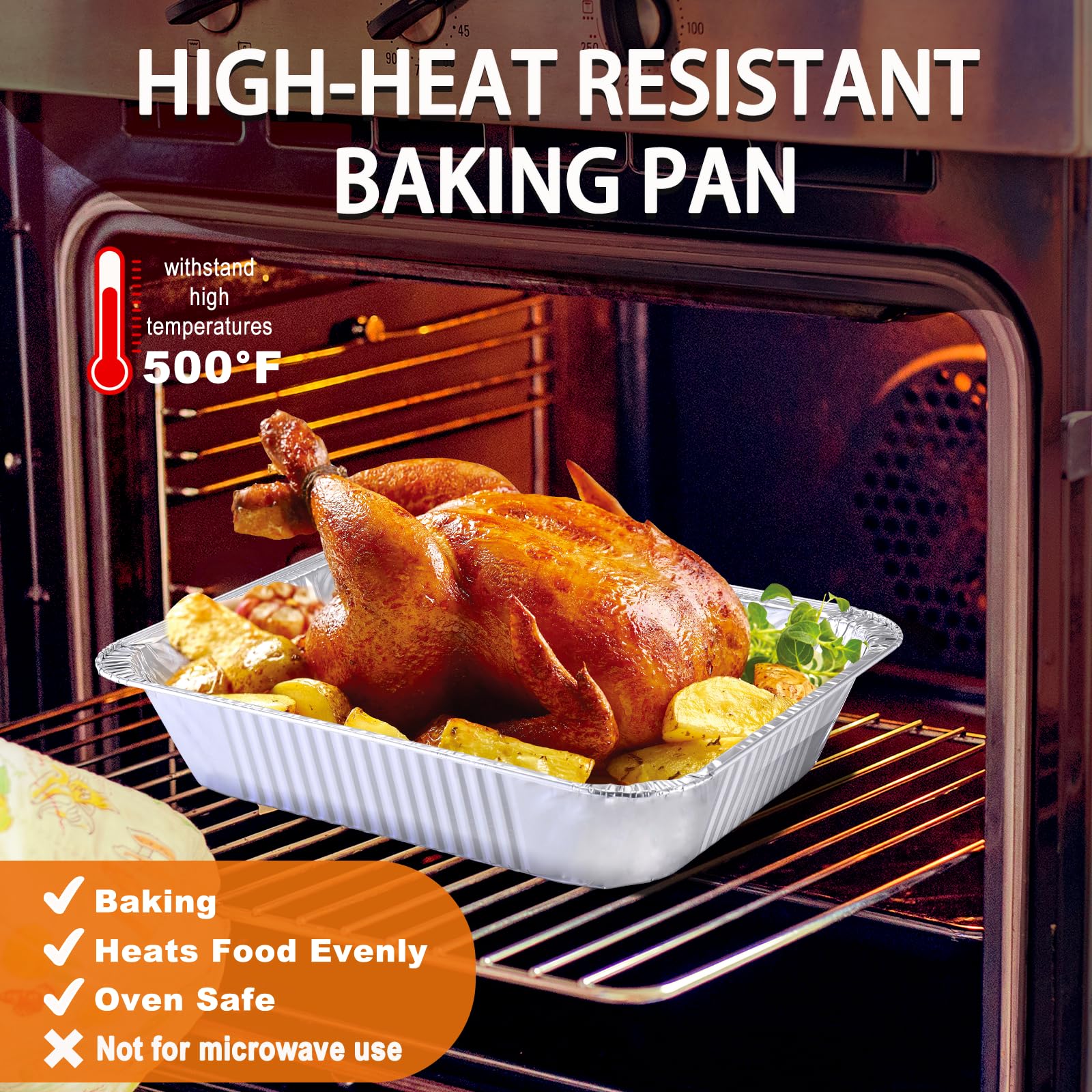 Homewarm 9x13 pans, freezer-safe for prep and storage without mess.