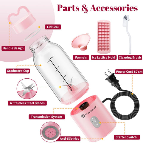 Homexup accessory kit includes ice molds, funnel, and brush for convenience.