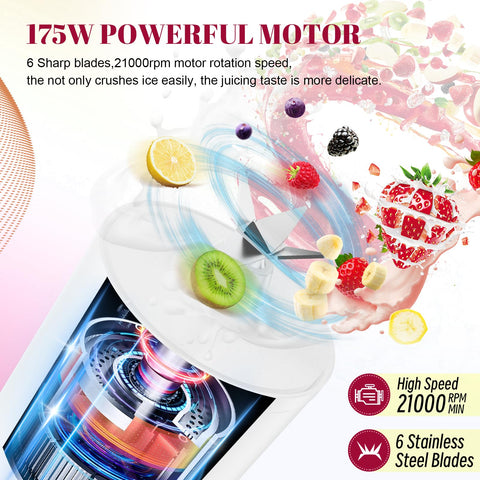 HOMEXUP blender cup detached showing easy cleaning