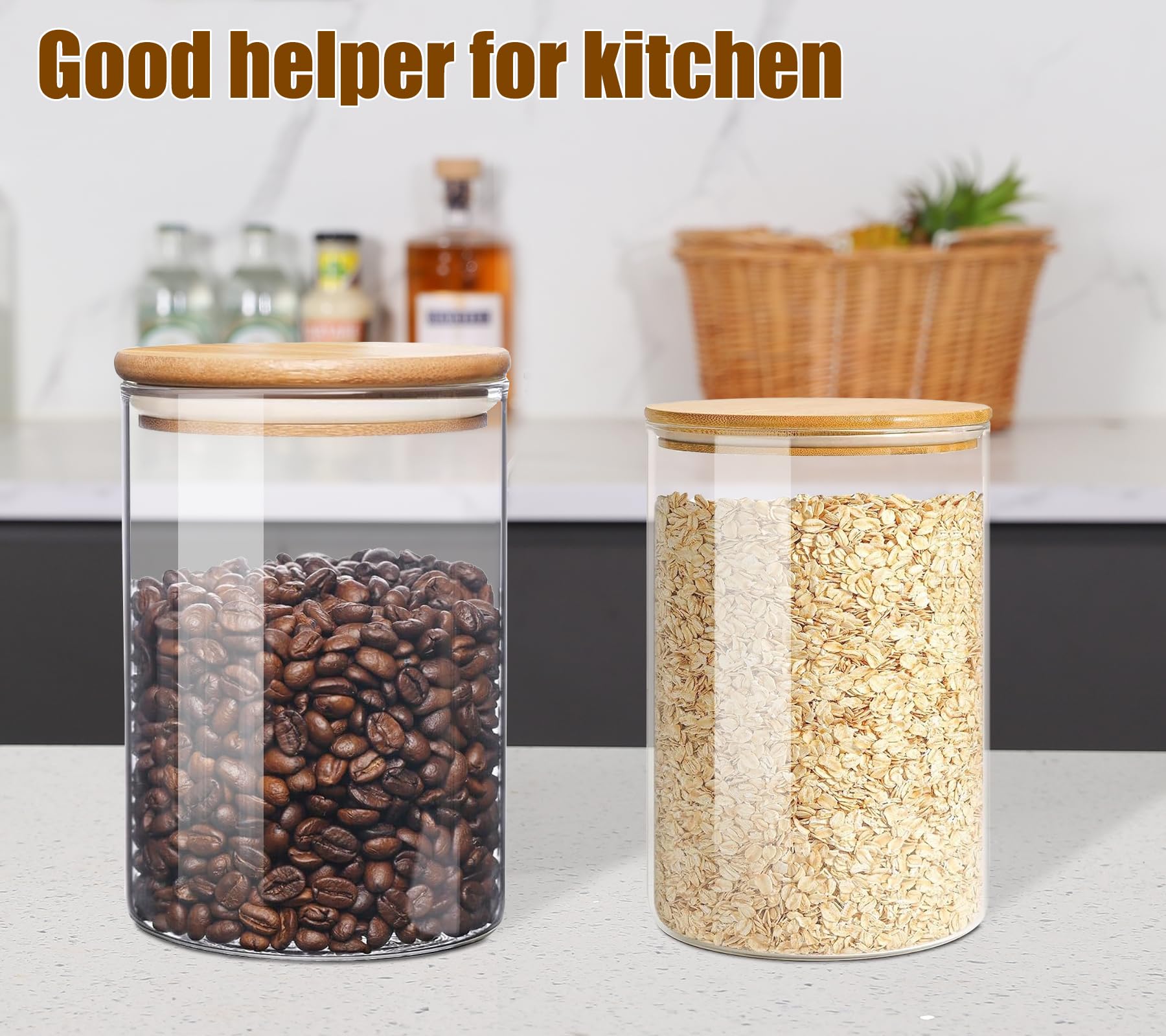 HomeyHoney clear glass shows contents clearly for quick pantry checks.