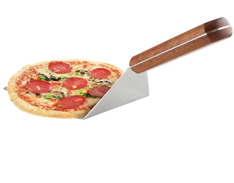 Homi Styles hamburger turner with strong wooden handle, ideal for burgers