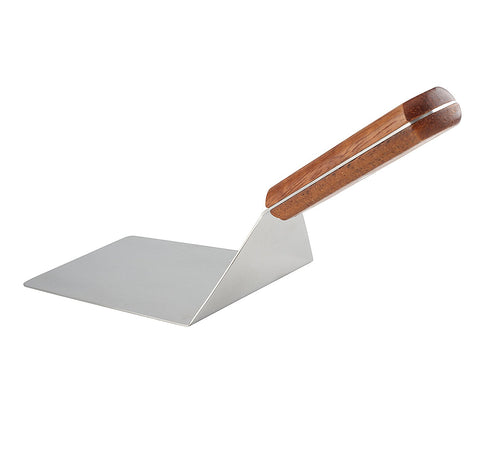 Homi Styles sturdy stainless steel spatula with wooden handle for heavy foods