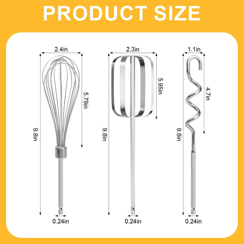 Homicozy dough hook attachment provides smooth kneading for doughs.