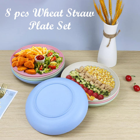 Homienly 9-inch plates showing unbreakable, colorful design