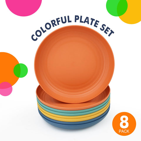 Homienly deep dinner plate unbreakable during drops, suitable for kids' meals and outdoor dining.