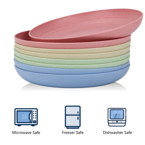 Homienly deep dinner plates highlighted as dishwasher-safe and durable