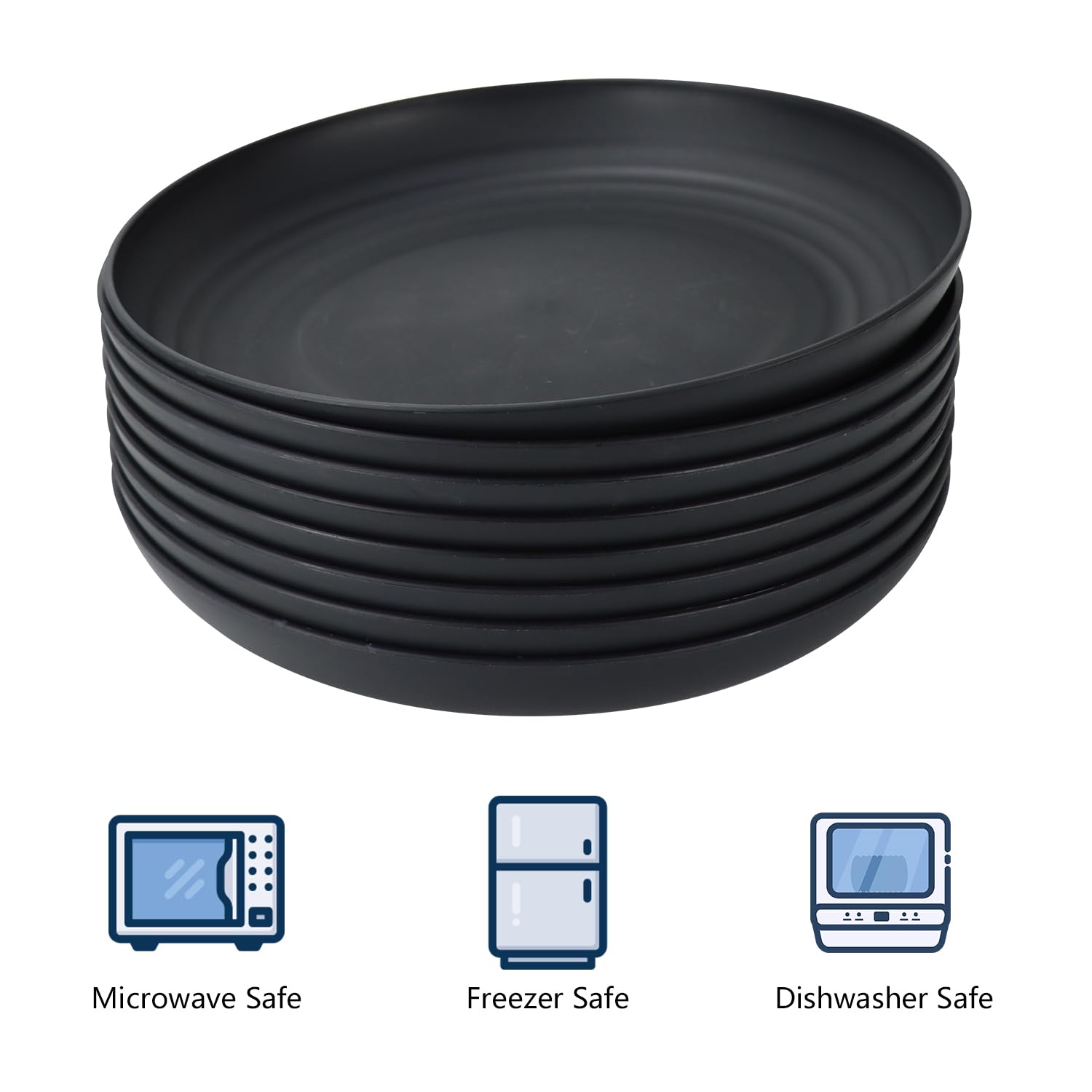 Homienly microwave-safe dinner plate for quick reheats and convenience